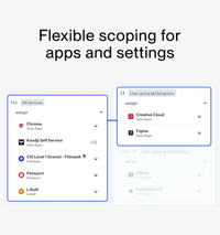 Background image Flexible scoping for apps and settings