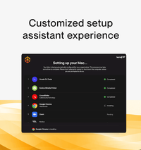 Background image Customized setup assistant experience