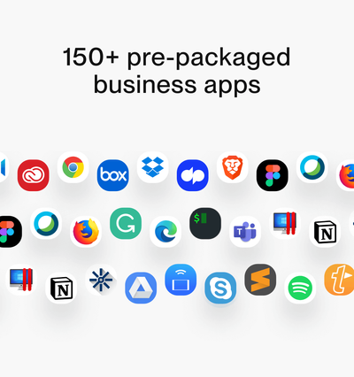 Background image 150+ pre-packaged business apps